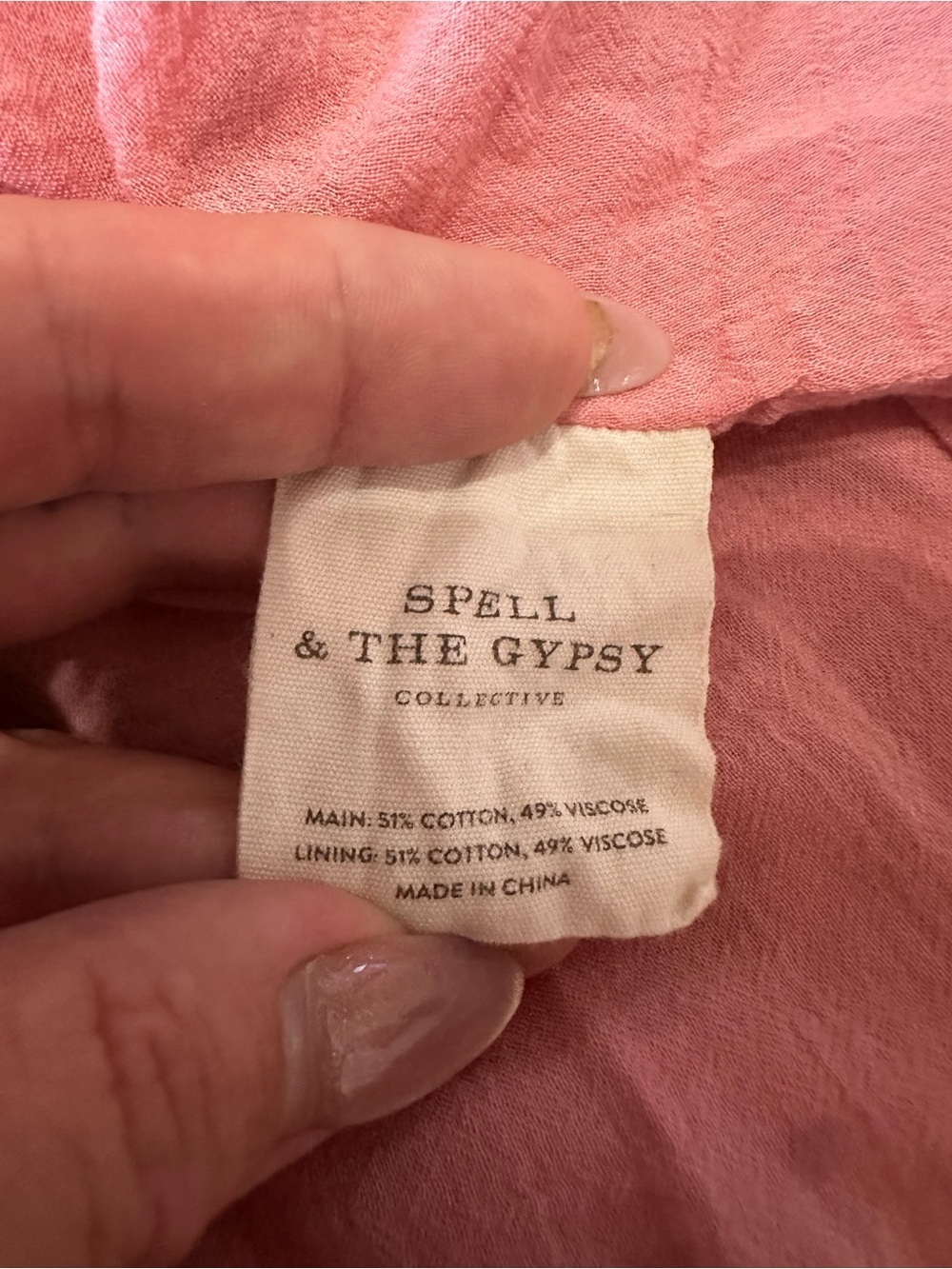 Spell & the Gypsy Harmony Tunic Dress in Peony Pink - Size XL - Picture 8 of 12